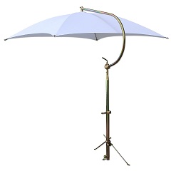 UTA0477   White 1 Post Umbrella